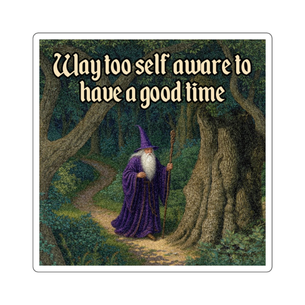 “Self Aware" Galactic Wizard Meme Sticker - The Galactic Wizard Emporium - Paper products