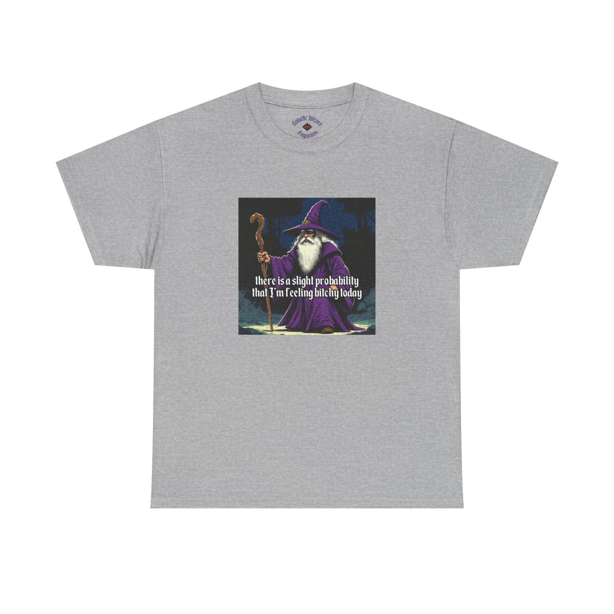 “Slight probability” Galactic Wizard Meme Heavyweight Cotton T-Shirt - The Galactic Wizard Emporium - T-Shirt