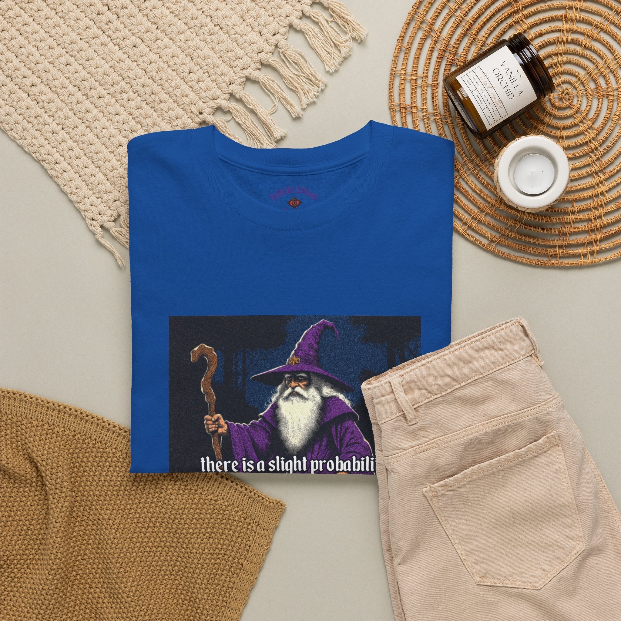 “Slight probability” Galactic Wizard Meme Heavyweight Cotton T-Shirt - The Galactic Wizard Emporium - T-Shirt
