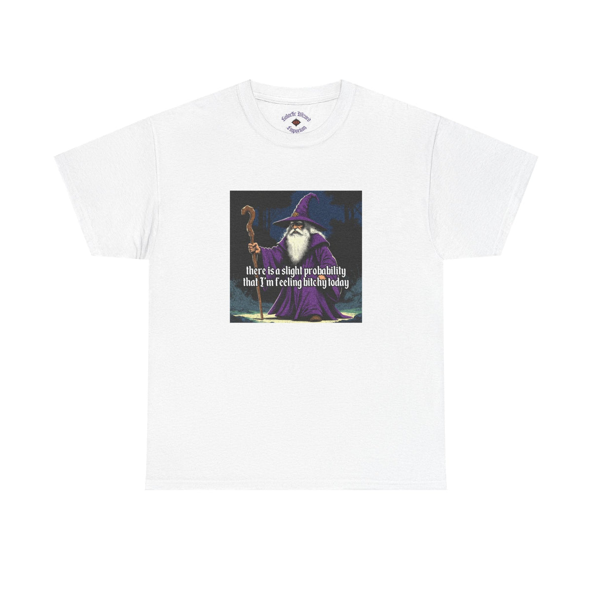 “Slight probability” Galactic Wizard Meme Heavyweight Cotton T-Shirt - The Galactic Wizard Emporium - T-Shirt