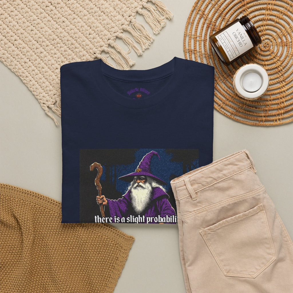 “Slight probability” Galactic Wizard Meme Heavyweight Cotton T-Shirt - The Galactic Wizard Emporium - T-Shirt
