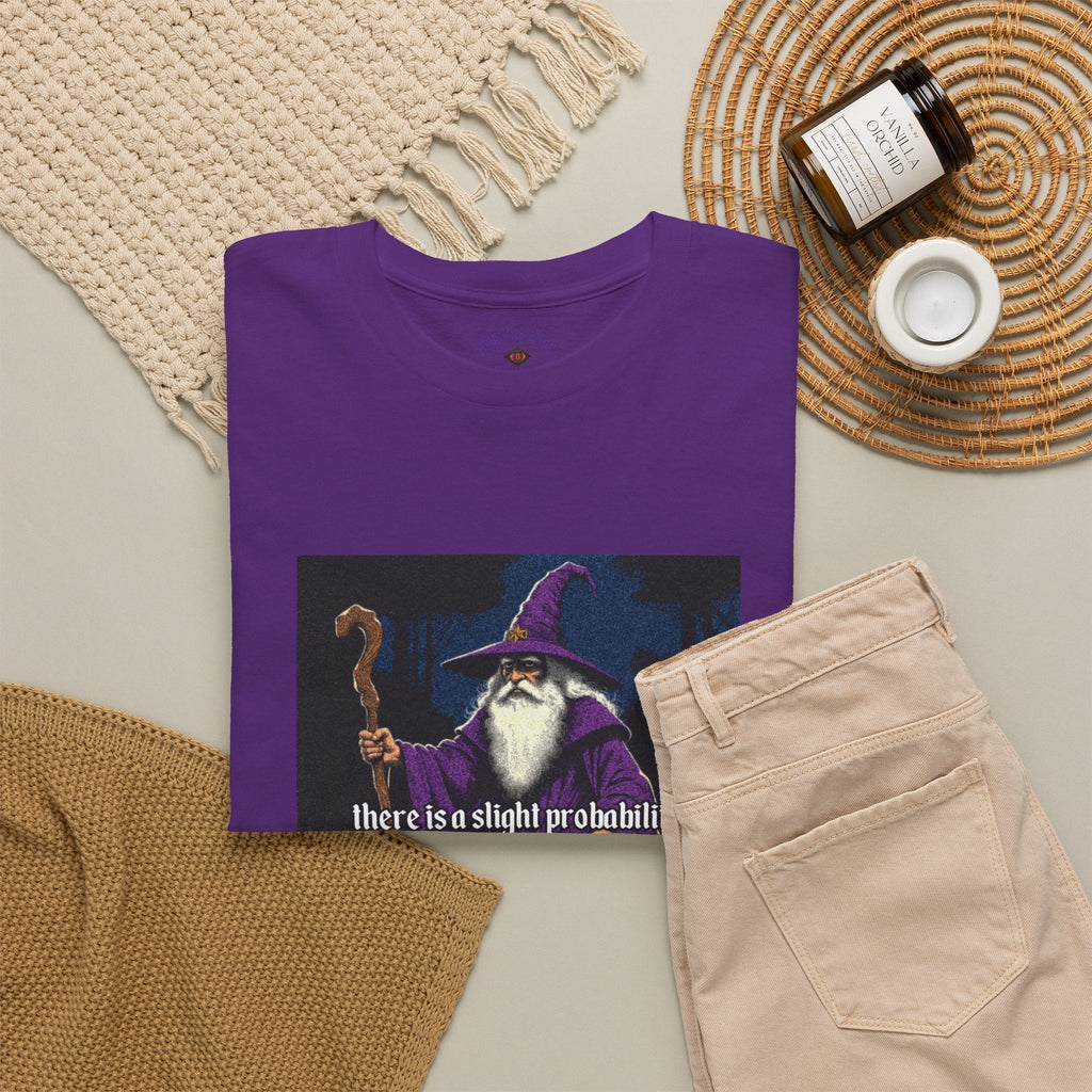 “Slight probability” Galactic Wizard Meme Heavyweight Cotton T-Shirt - The Galactic Wizard Emporium - T-Shirt