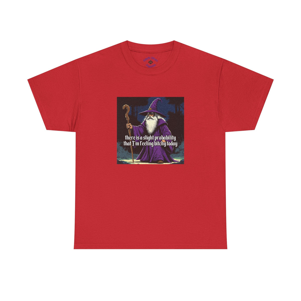 “Slight probability” Galactic Wizard Meme Heavyweight Cotton T-Shirt - The Galactic Wizard Emporium - T-Shirt
