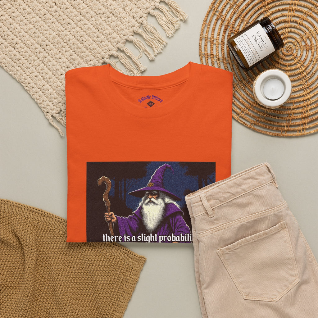 “Slight probability” Galactic Wizard Meme Heavyweight Cotton T-Shirt - The Galactic Wizard Emporium - T-Shirt