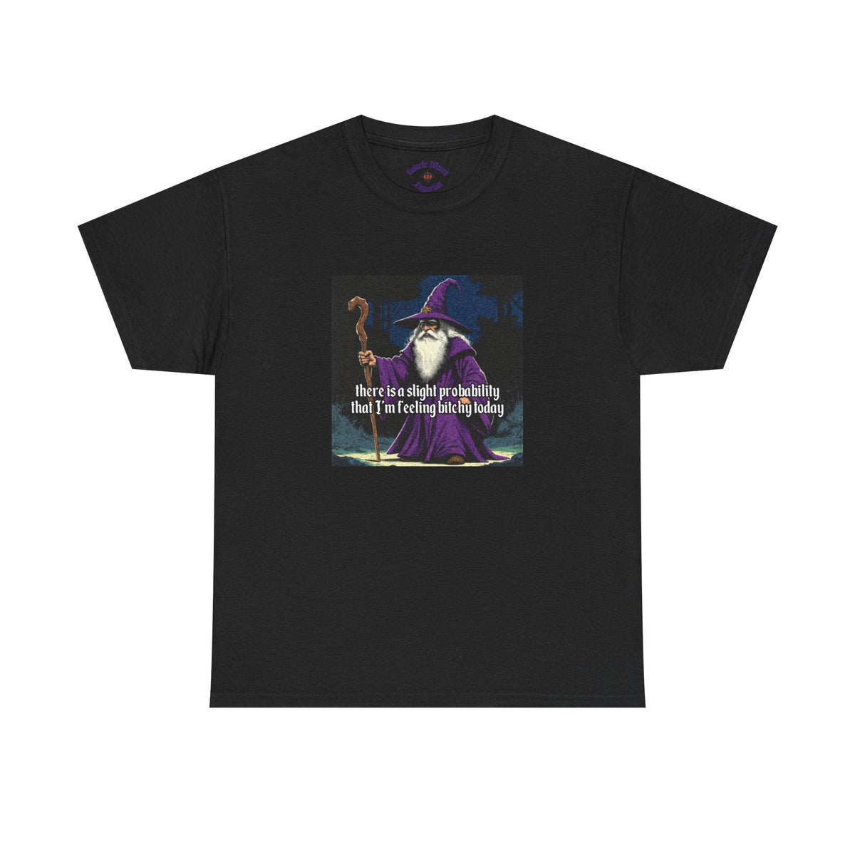 “Slight probability” Galactic Wizard Meme Heavyweight Cotton T-Shirt - The Galactic Wizard Emporium - T-Shirt