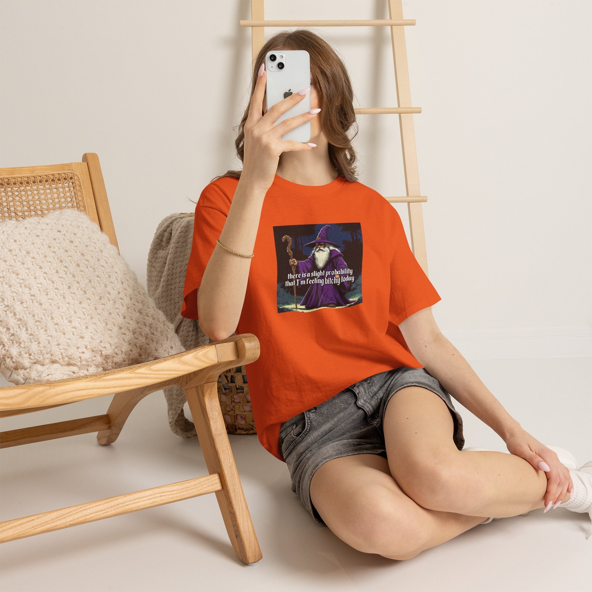 “Slight probability” Galactic Wizard Meme Heavyweight Cotton T-Shirt - The Galactic Wizard Emporium - T-Shirt