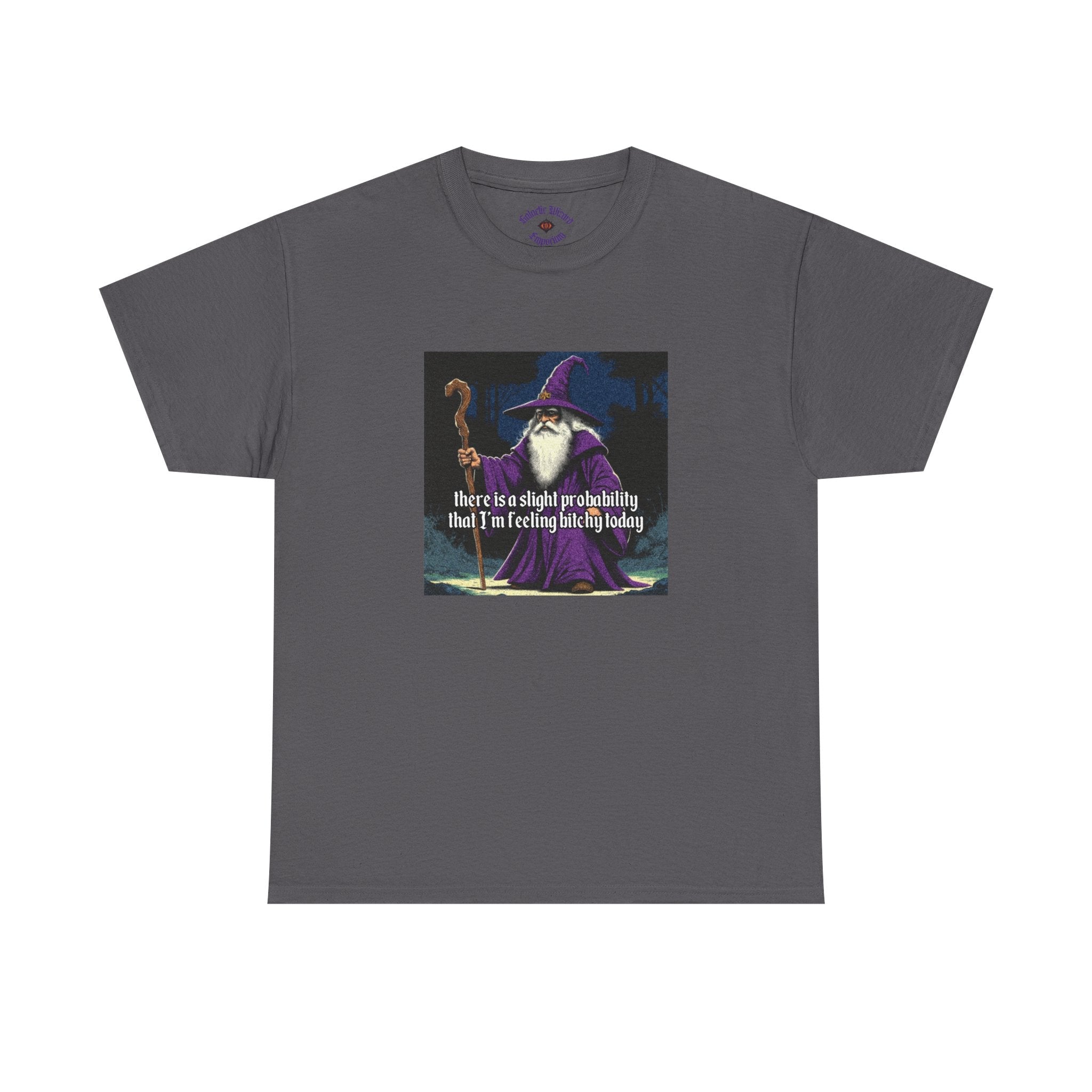 “Slight probability” Galactic Wizard Meme Heavyweight Cotton T-Shirt - The Galactic Wizard Emporium - T-Shirt