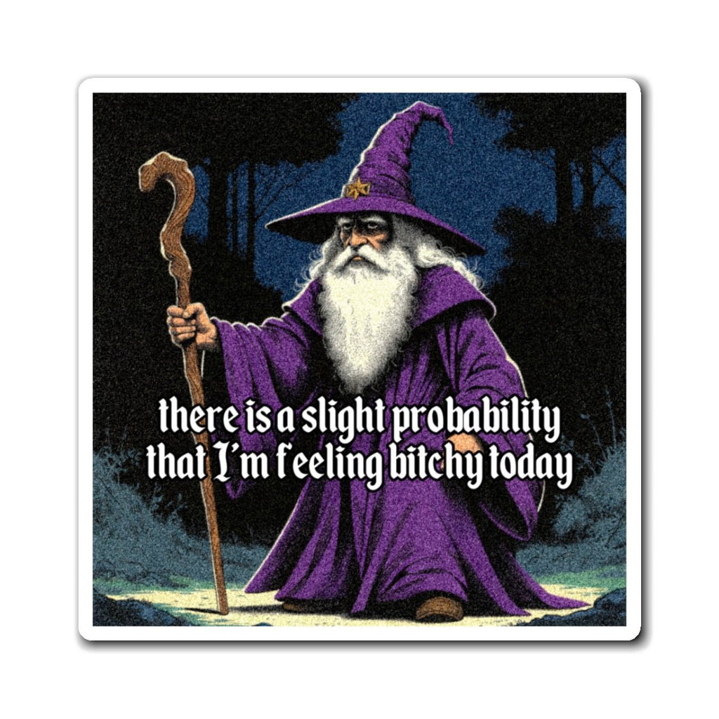 “Slight probability” Galactic Wizard Meme Magnet - The Galactic Wizard Emporium - Paper products