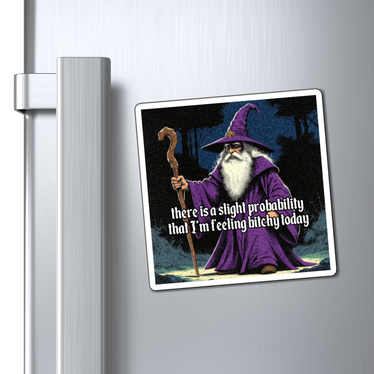 “Slight probability” Galactic Wizard Meme Magnet - The Galactic Wizard Emporium - Paper products