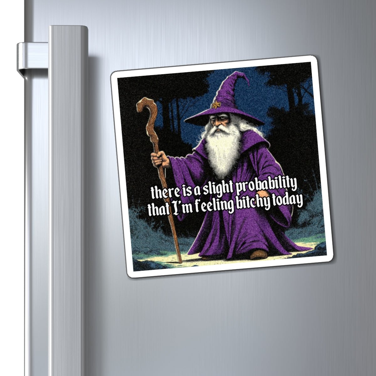 “Slight probability” Galactic Wizard Meme Magnet - The Galactic Wizard Emporium - Paper products