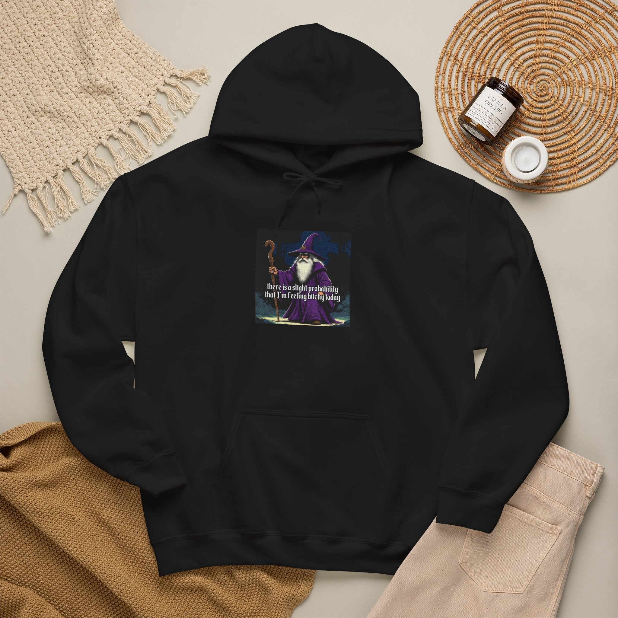 “Slight probability” Galactic Wizard Meme Unisex Hooded Sweatshirt - The Galactic Wizard Emporium - Hoodie
