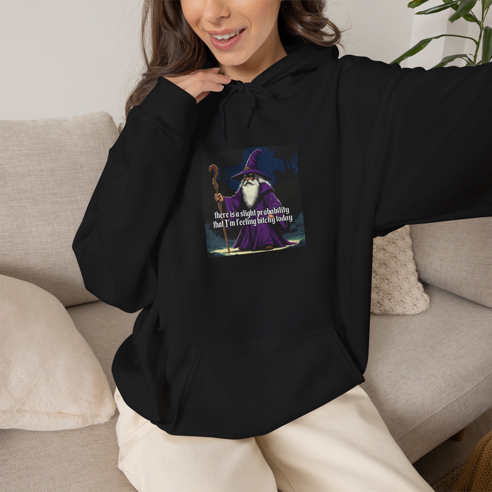 “Slight probability” Galactic Wizard Meme Unisex Hooded Sweatshirt - The Galactic Wizard Emporium - Hoodie