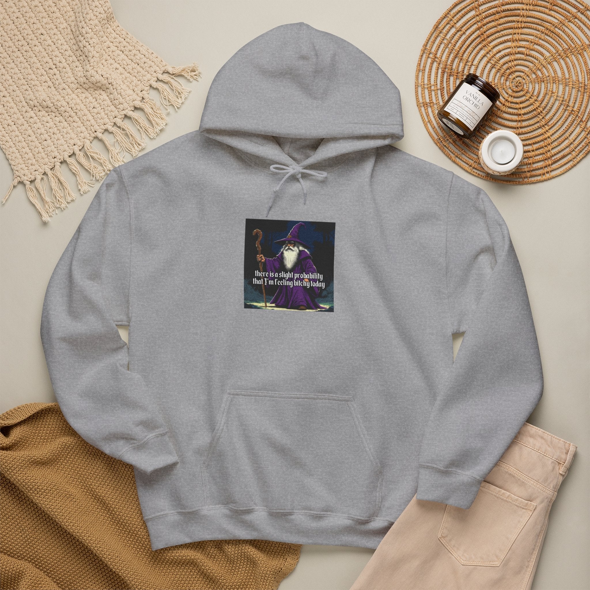 “Slight probability” Galactic Wizard Meme Unisex Hooded Sweatshirt - The Galactic Wizard Emporium - Hoodie