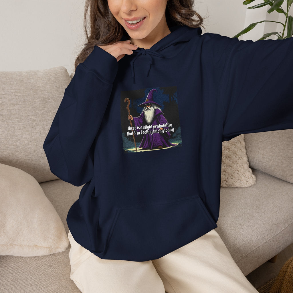 “Slight probability” Galactic Wizard Meme Unisex Hooded Sweatshirt - The Galactic Wizard Emporium - Hoodie