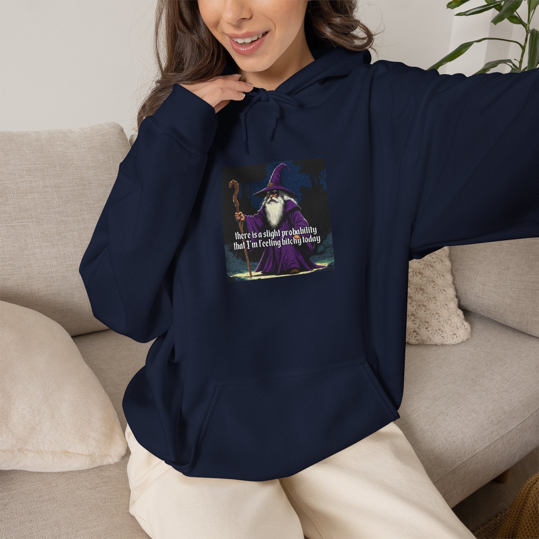 “Slight probability” Galactic Wizard Meme Unisex Hooded Sweatshirt - The Galactic Wizard Emporium - Hoodie