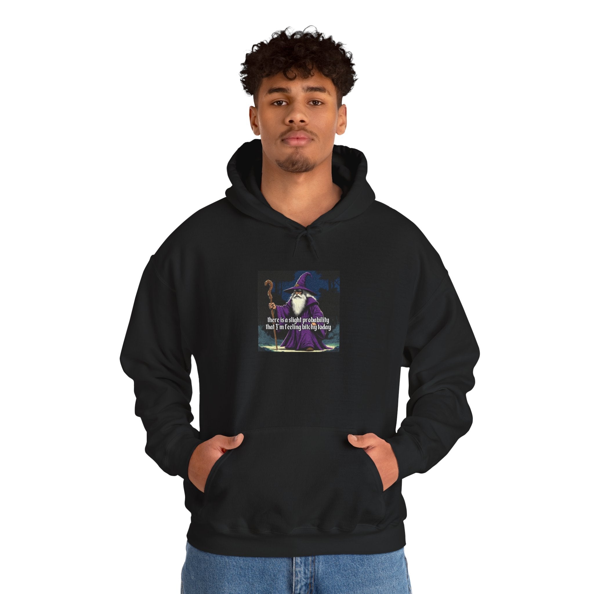“Slight probability” Galactic Wizard Meme Unisex Hooded Sweatshirt - The Galactic Wizard Emporium - Hoodie