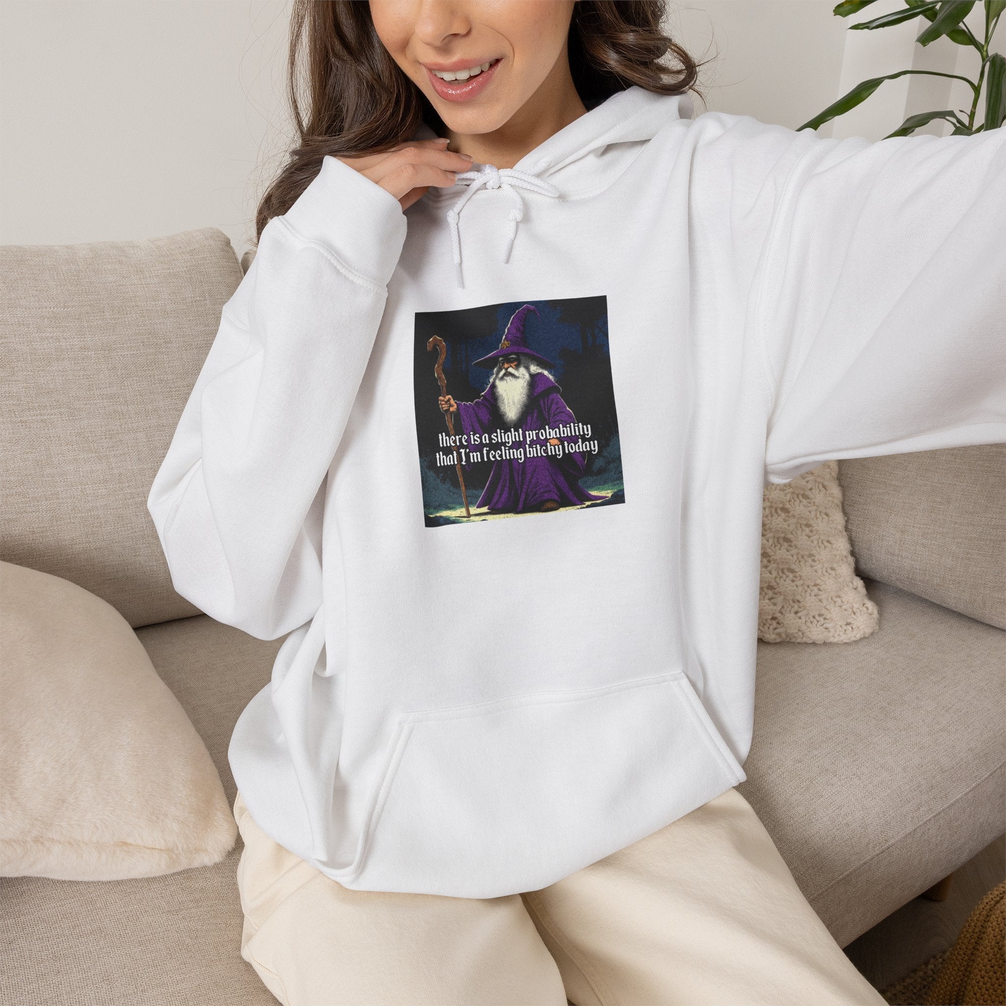 “Slight probability” Galactic Wizard Meme Unisex Hooded Sweatshirt - The Galactic Wizard Emporium - Hoodie