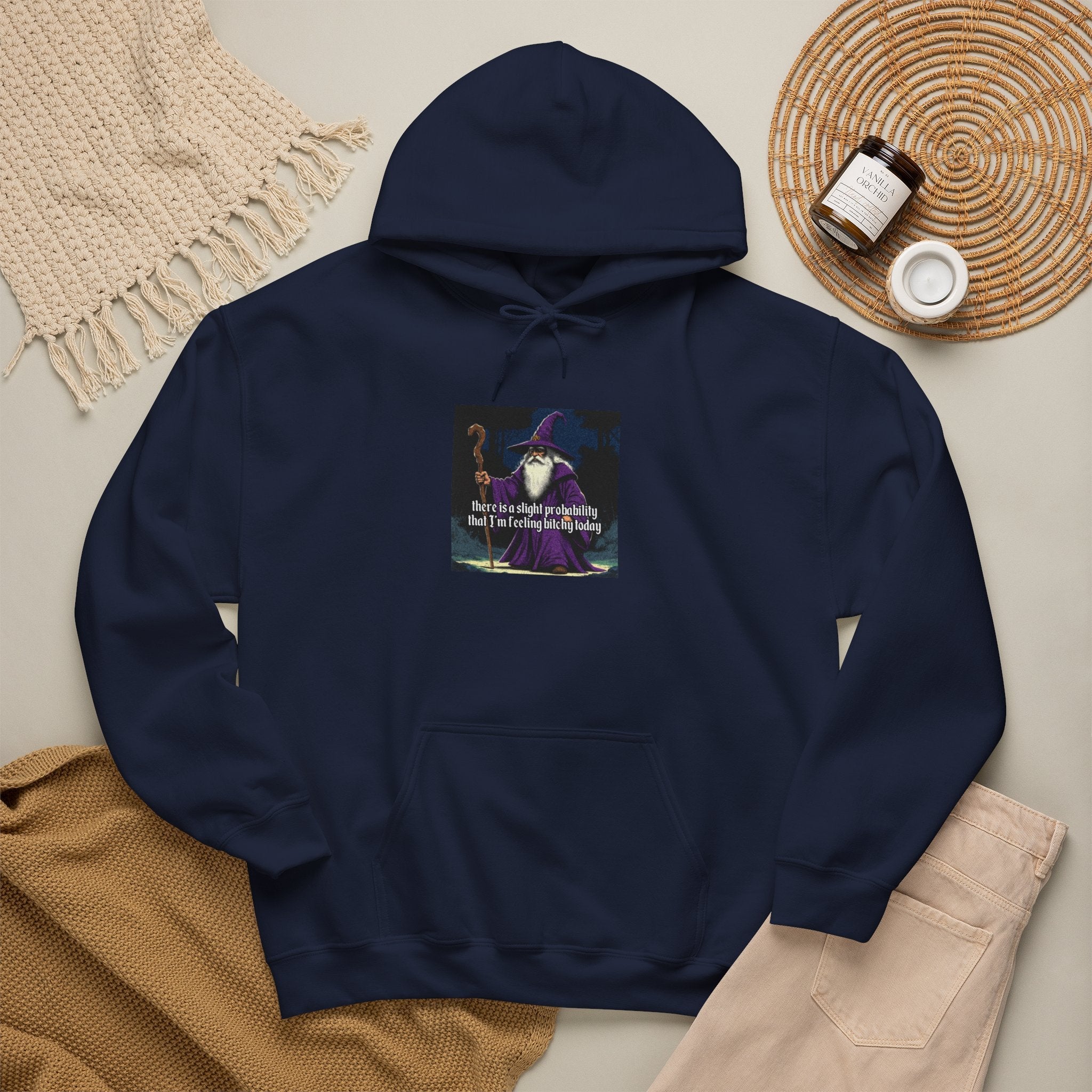 “Slight probability” Galactic Wizard Meme Unisex Hooded Sweatshirt - The Galactic Wizard Emporium - Hoodie