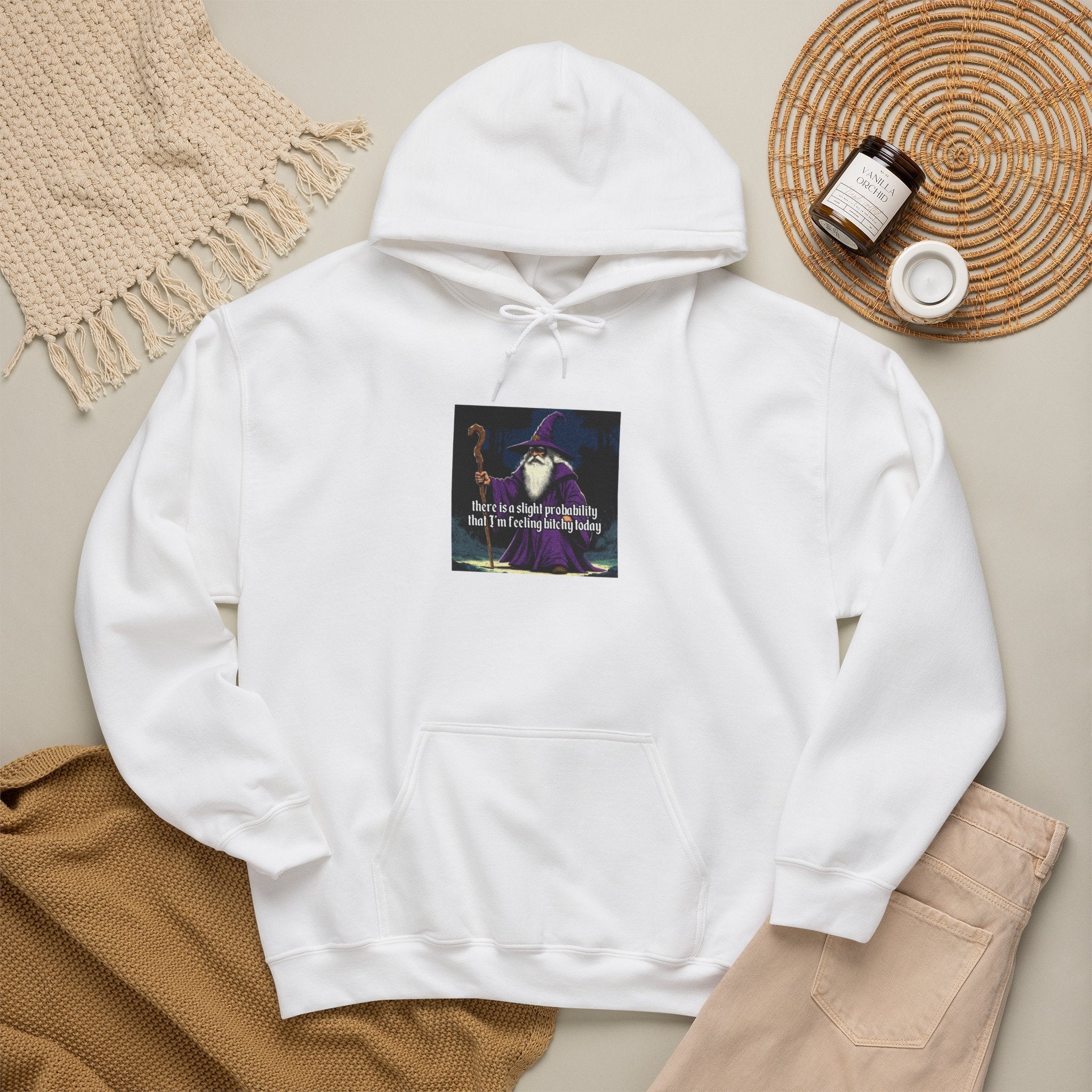“Slight probability” Galactic Wizard Meme Unisex Hooded Sweatshirt - The Galactic Wizard Emporium - Hoodie