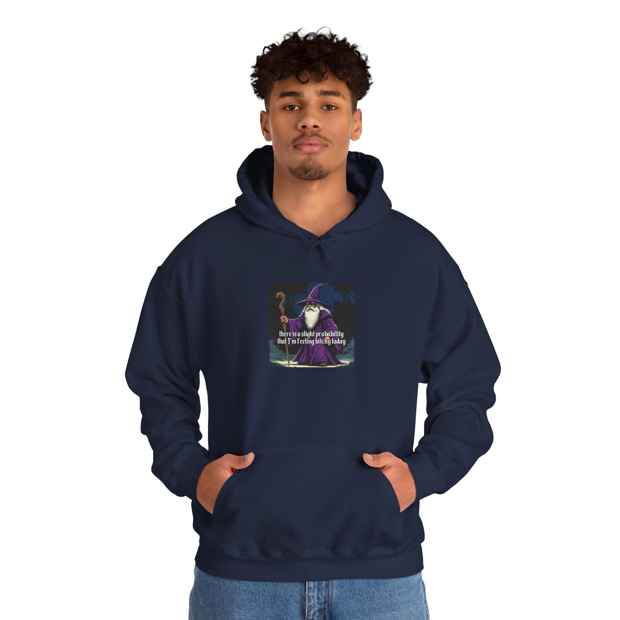“Slight probability” Galactic Wizard Meme Unisex Hooded Sweatshirt - The Galactic Wizard Emporium - Hoodie