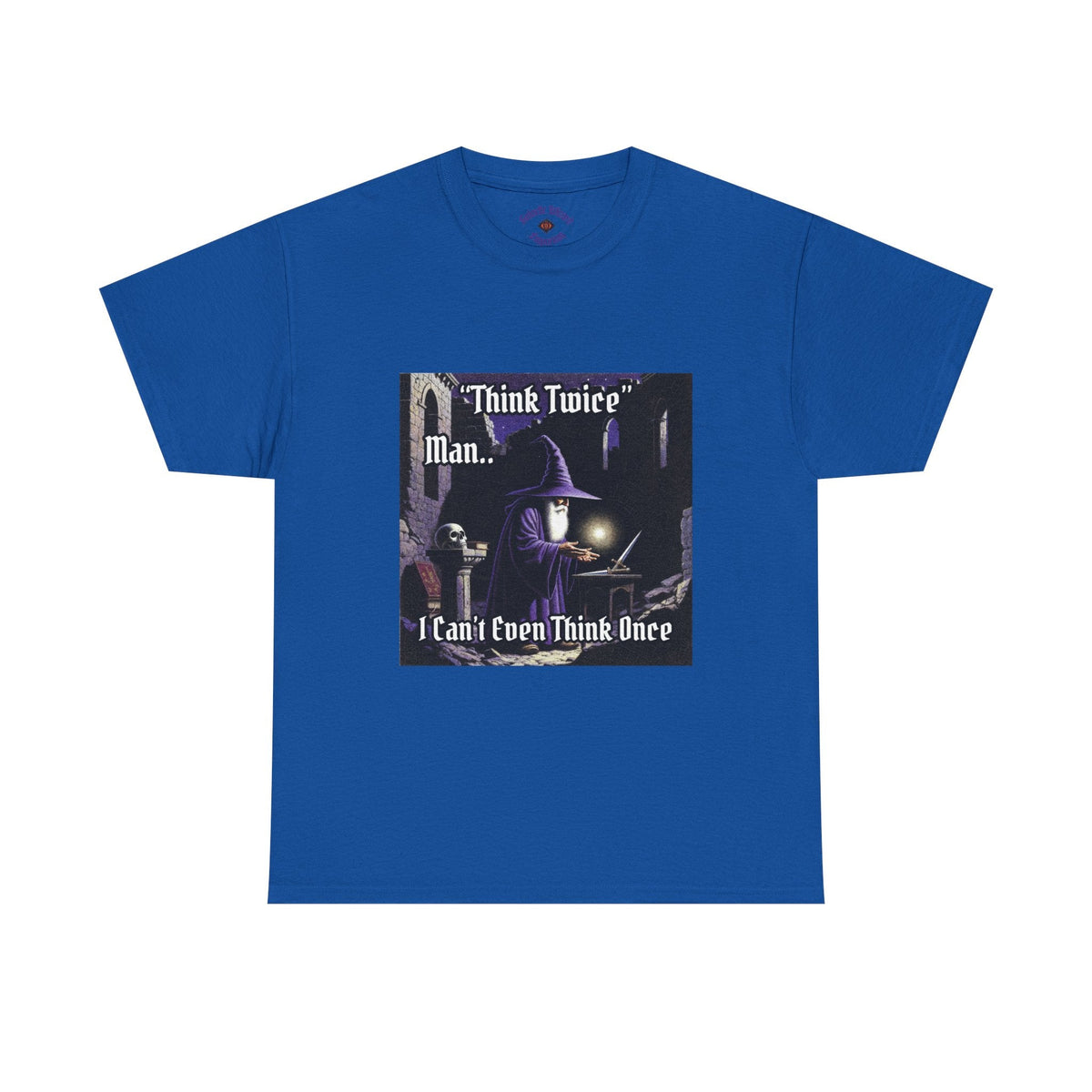 “Think Twice” Galactic Wizard Meme Heavyweight Cotton T-Shirt - The Galactic Wizard Emporium - T-Shirt