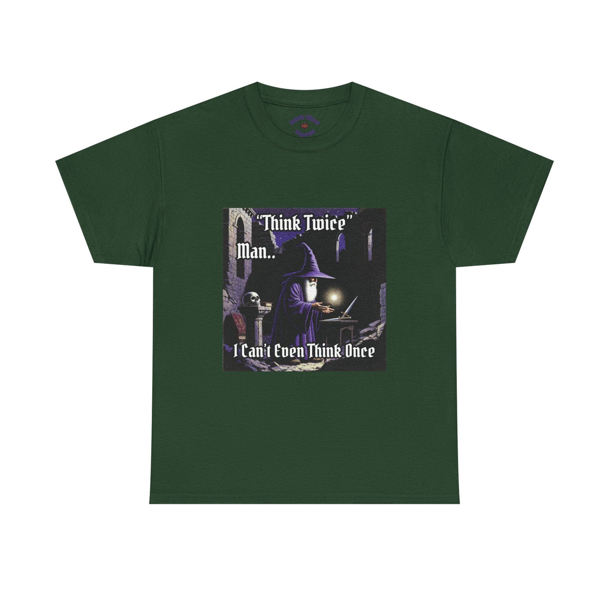 “Think Twice” Galactic Wizard Meme Heavyweight Cotton T-Shirt - The Galactic Wizard Emporium - T-Shirt