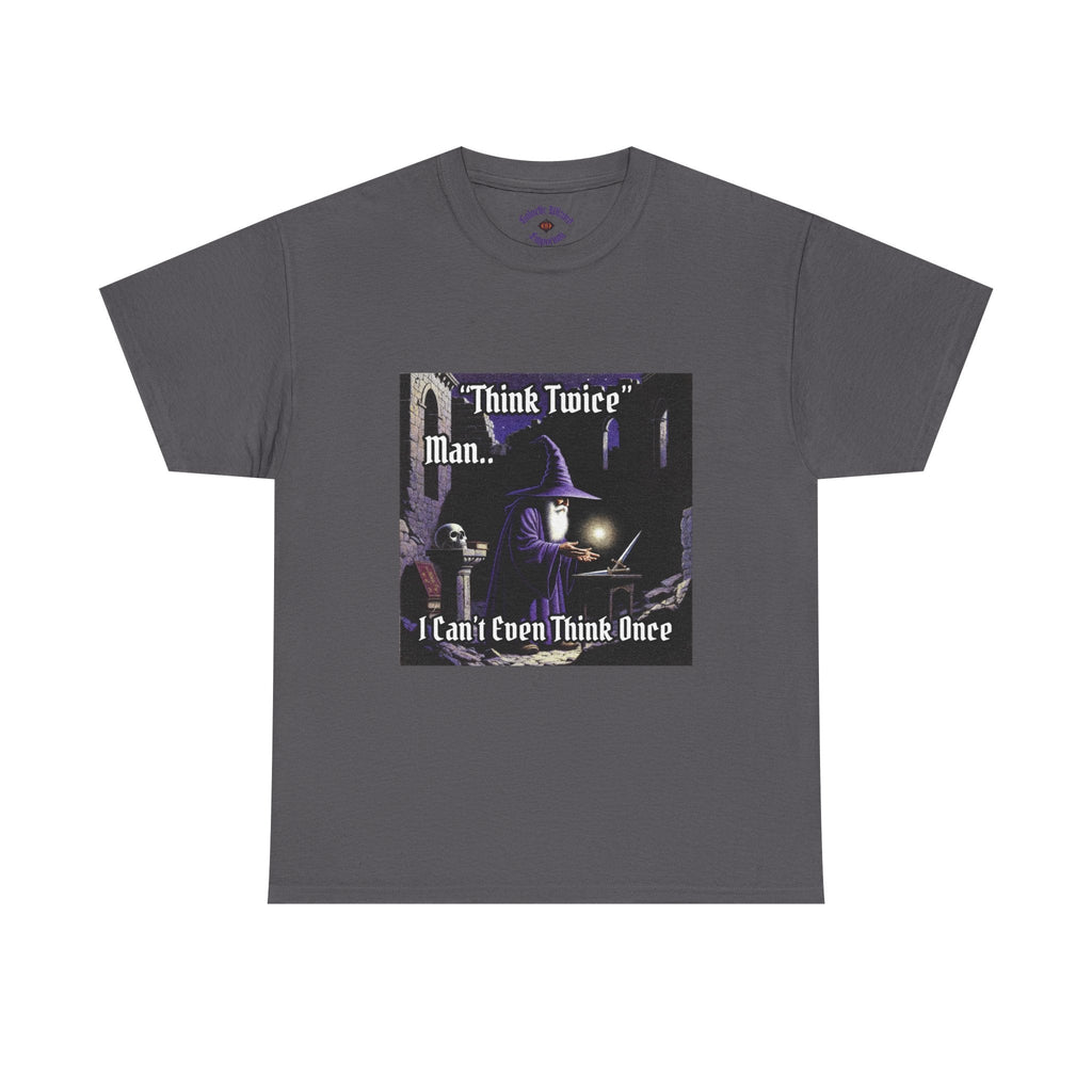 “Think Twice” Galactic Wizard Meme Heavyweight Cotton T-Shirt - The Galactic Wizard Emporium - T-Shirt