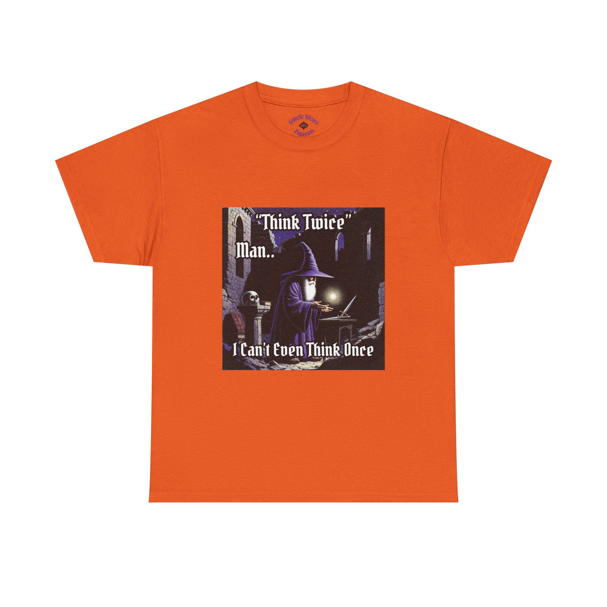 “Think Twice” Galactic Wizard Meme Heavyweight Cotton T-Shirt - The Galactic Wizard Emporium - T-Shirt
