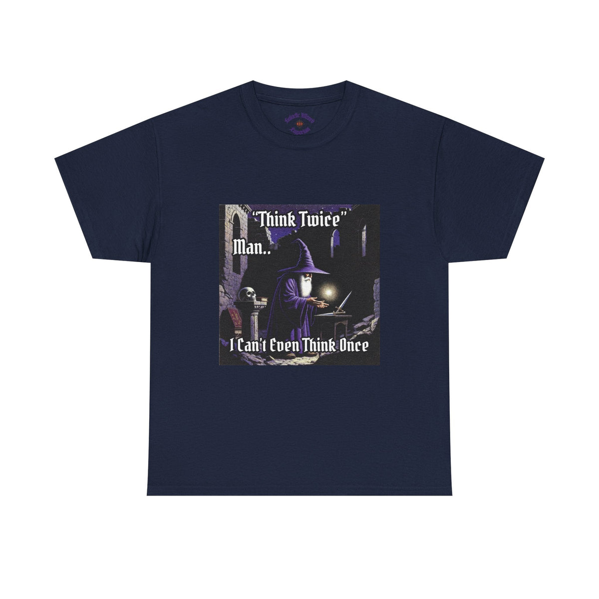 “Think Twice” Galactic Wizard Meme Heavyweight Cotton T-Shirt - The Galactic Wizard Emporium - T-Shirt