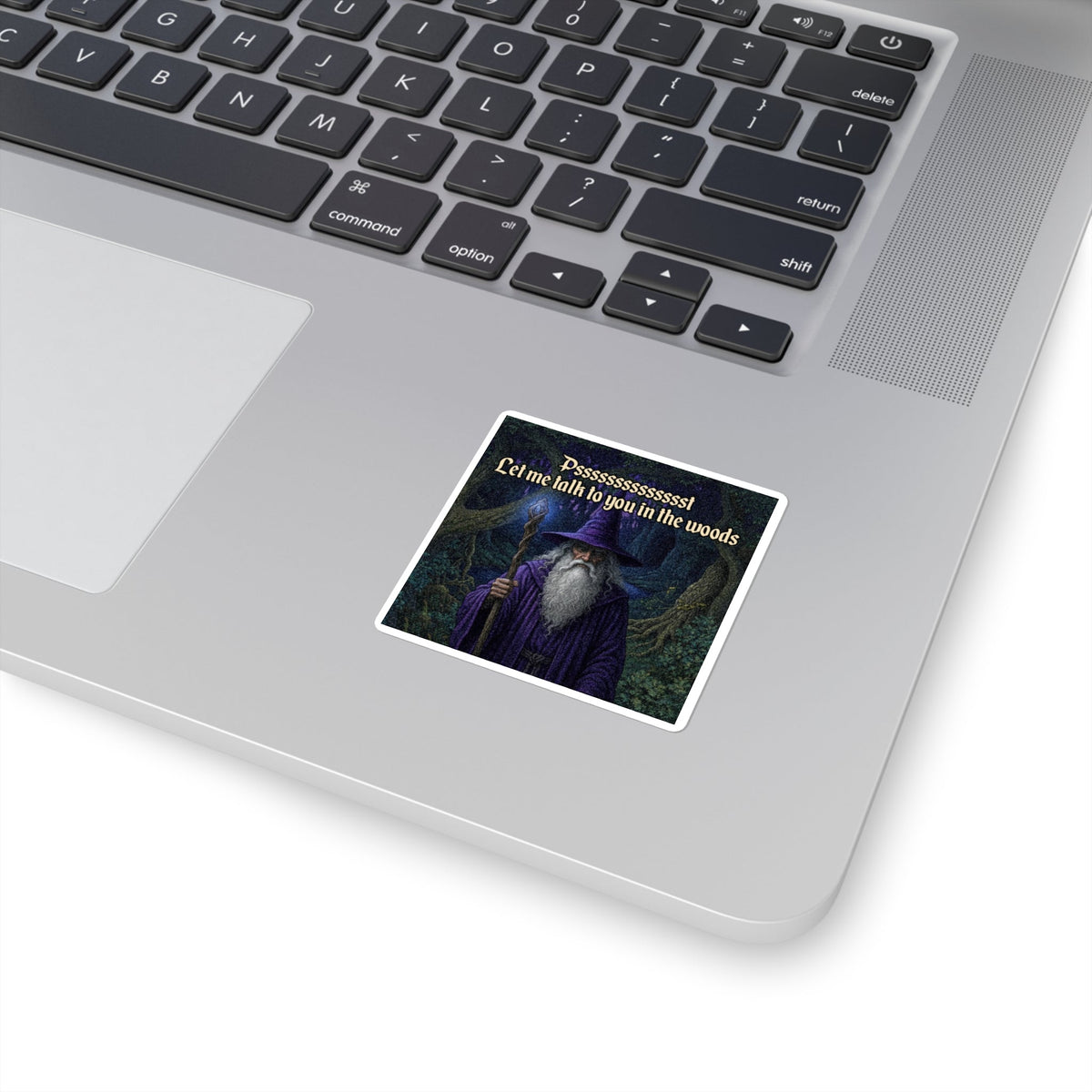 “Woods Talk" Galactic Wizard Meme Sticker - The Galactic Wizard Emporium - Paper products